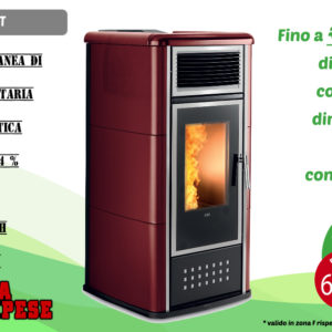 Sfufa a pellet Klover Belvedere 22 kW idrotermica Campese